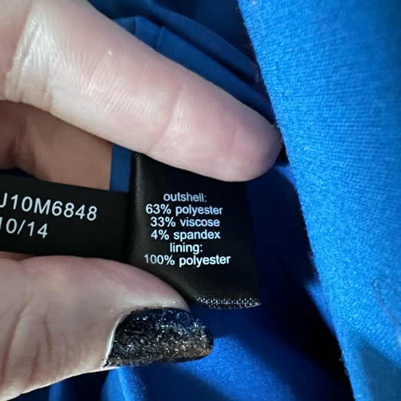 Bright Blue Structured Blazer - Picture 5 of 7